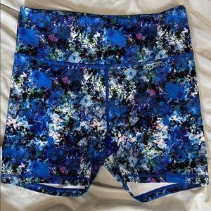 ZYIA Blue Chaos Light N Tight Hustle Shorts